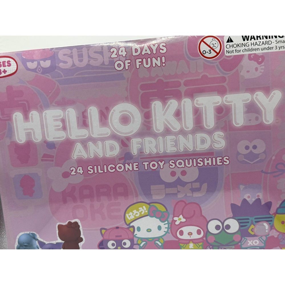 Sanrio Hello Kitty and Friends 24 Silicone Toy Squishies Set Factory Sealed - Picture 2 of 11